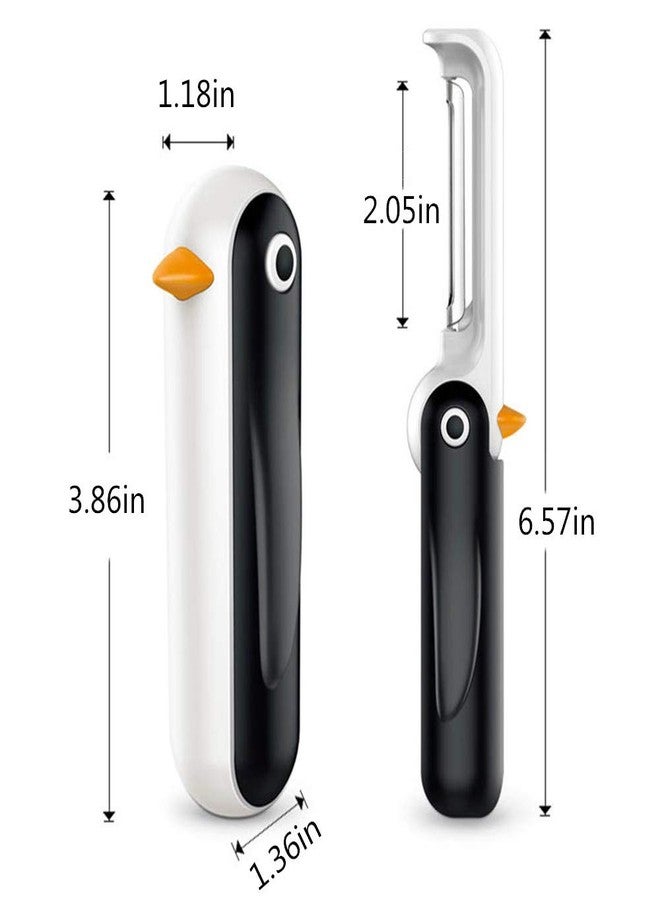 OZS Potato Carrot Peeler Foldable Penguin Shaped Fruit Vegetable Peelers for Kitchen - Image 2